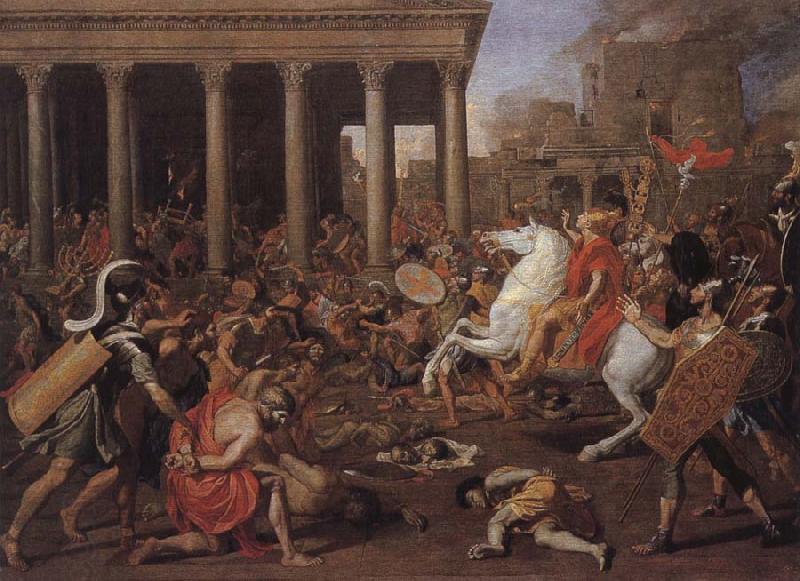 Nicolas Poussin Destruction of the temple of Ferusalem by Titus China oil painting art
